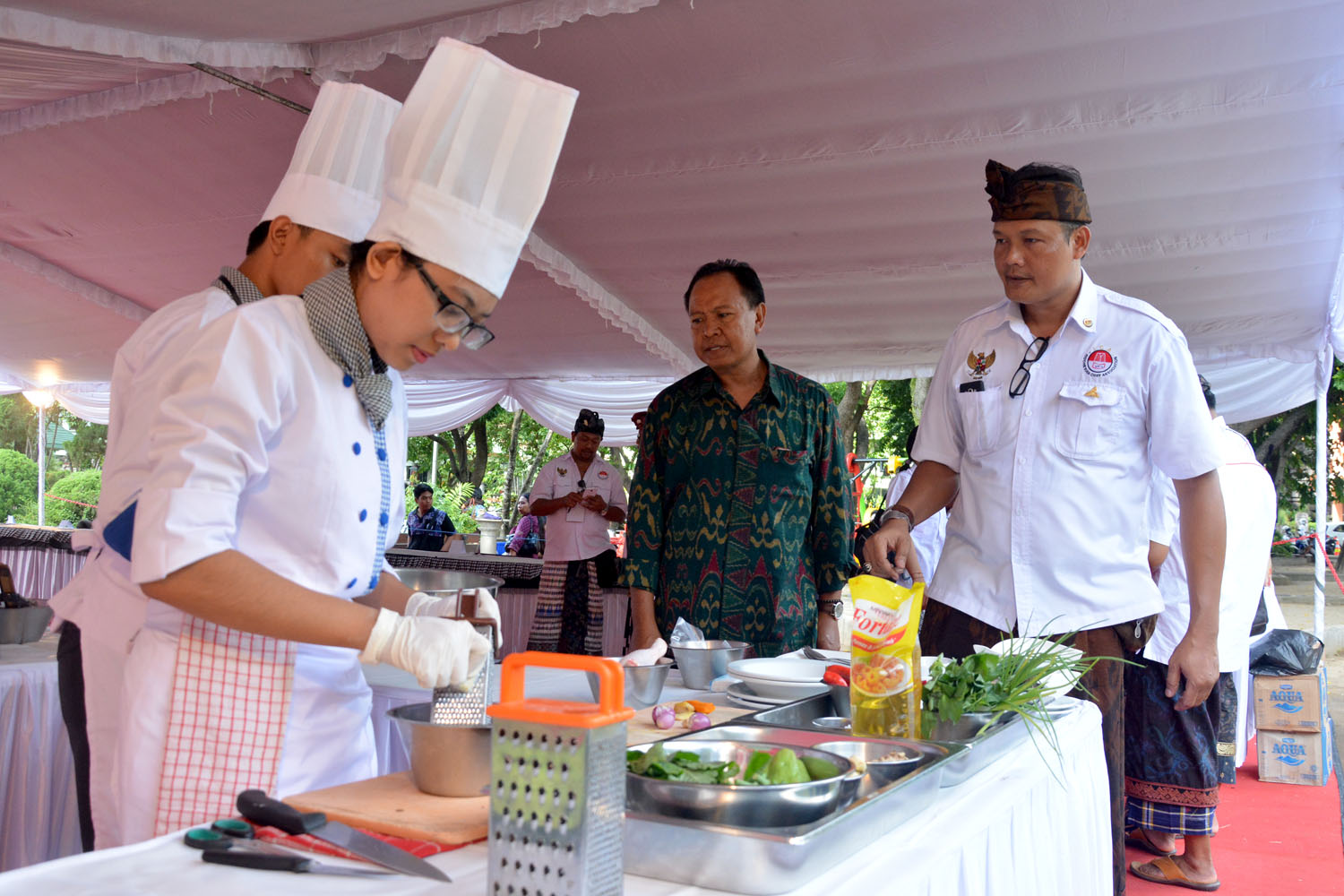 Lomba Junior Chef Balinese Rijstaffel Cooking Competition Kamis (29/12) di Sebelah Timur Lapangan I Gusti Ngurah Made Agung.