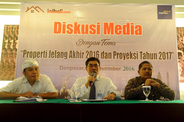 Suasana diskusi media tentang Properti Jelang Akhir Tahun 2016 di Ayucious Restaurant Renon, Selasa (29/11/2016). 