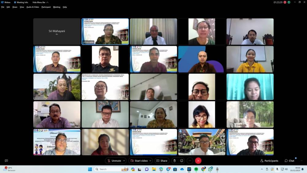 Universitas Udayana Sosialisasikan Permendikbudristek No 53 Tahun 2023