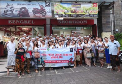 Spiritual Ride: Dealer Honda Asia Motor Ajak Konsumen dan STT Cantika Banjar Sedana Mertha Ubung dalam Tirta Yatra Bermakna