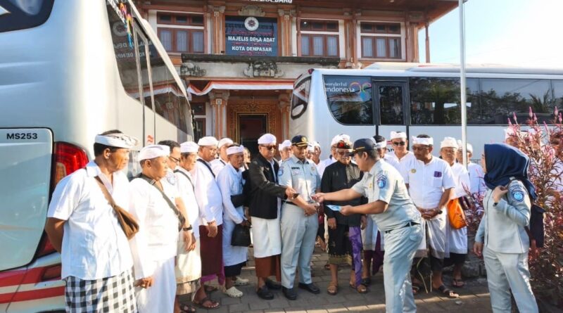 MDA Bali dan Jasa Raharja Fasilitasi Tangkil Gratis ke Pura Besakih