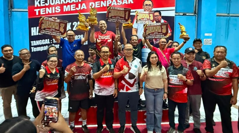 Turnamen Tenis Meja Hari Pajak Berakhir, Desa Tegal Kertha dan Desa Sumerta Kaja Juara Turnamen Tenis Meja Hari Pajak Berakhir, Desa Tegal Kertha dan Desa Sumerta Kaja Juara