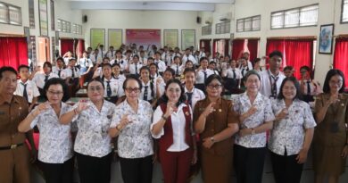 Edukasi Pencegahan Kanker Sejak Dini, Ketua YKI Badung Ajak Siswa SMPN 3 Mengwi Terapkan Pola Hidup CERDIK